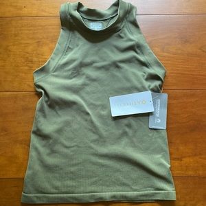 Renew racerback tank  olive green